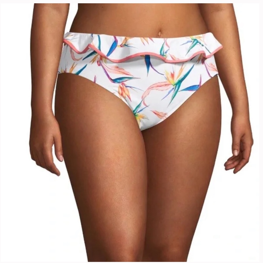 Womens Plus Size Birds of Paradise Swimsuit Bottom
